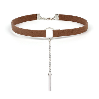 Velvet Tassel Choker Necklace