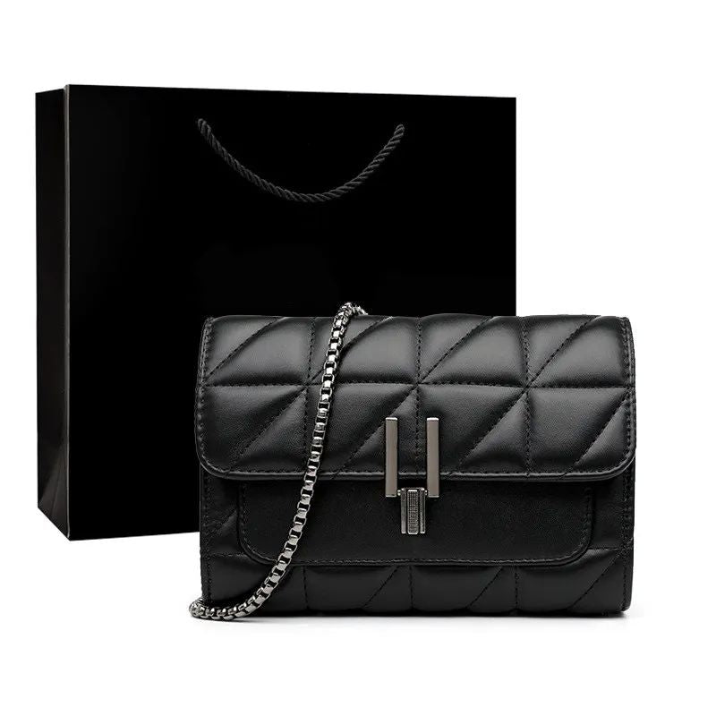 Women's Leather Chain Crossbody Bag