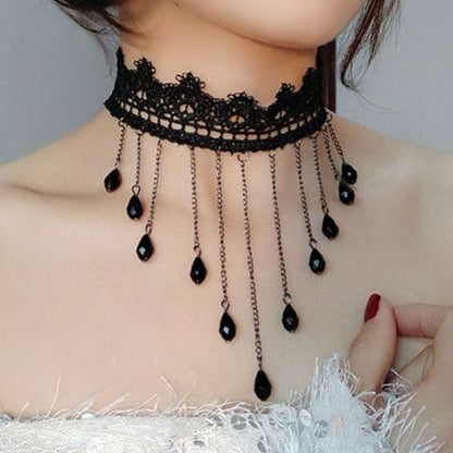 Choker lace necklace