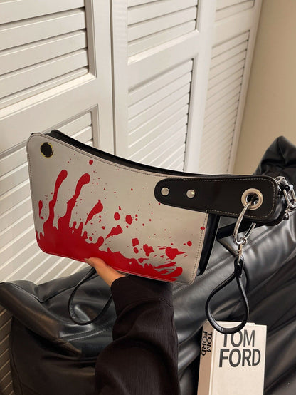Women's Halloween-Themed PU Clutch Bag