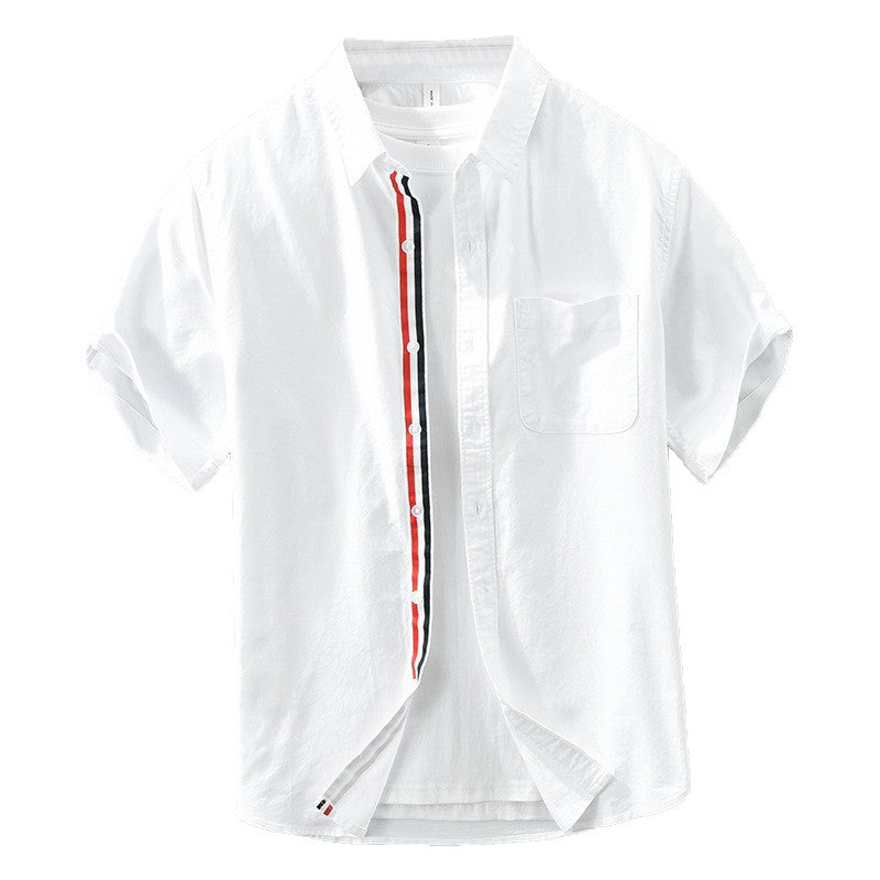Cotton Short-Sleeve Shirt for Men