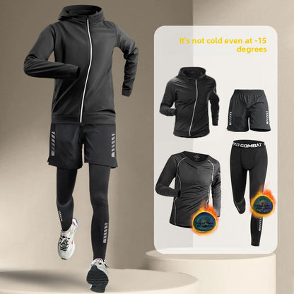 Thick-fabric warm-up quick-drying clothes