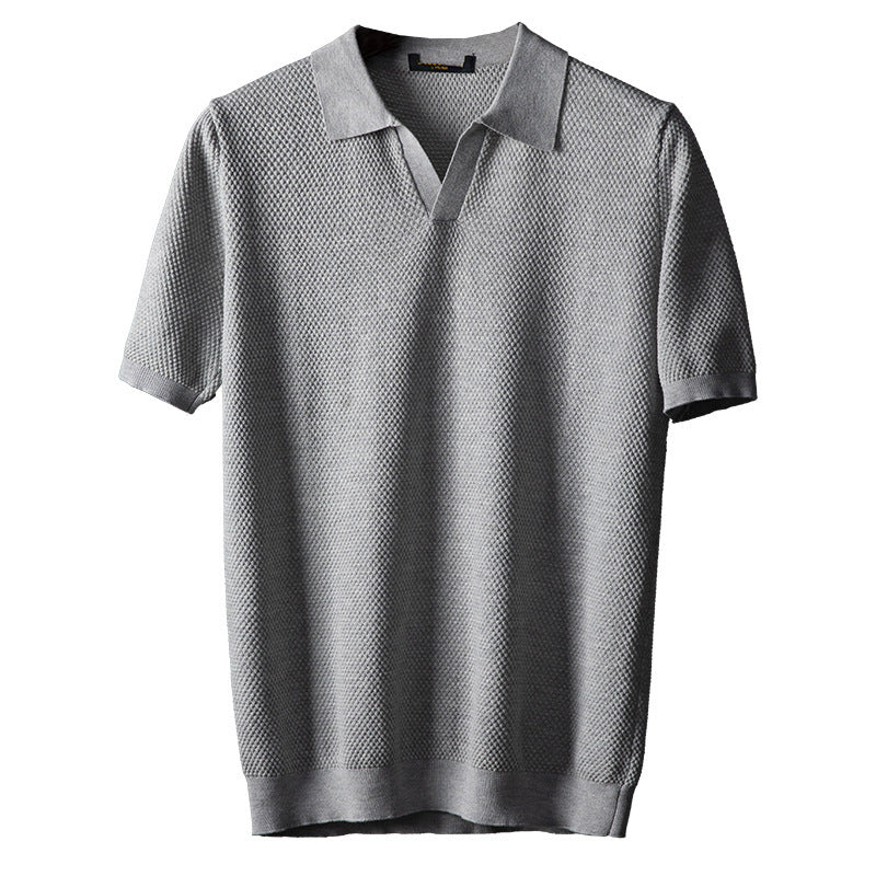 Men's Cotton Knitted Polo Shirt