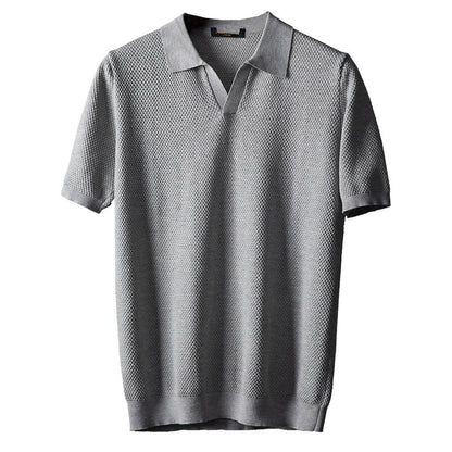 Men's Cotton Knitted Polo Shirt